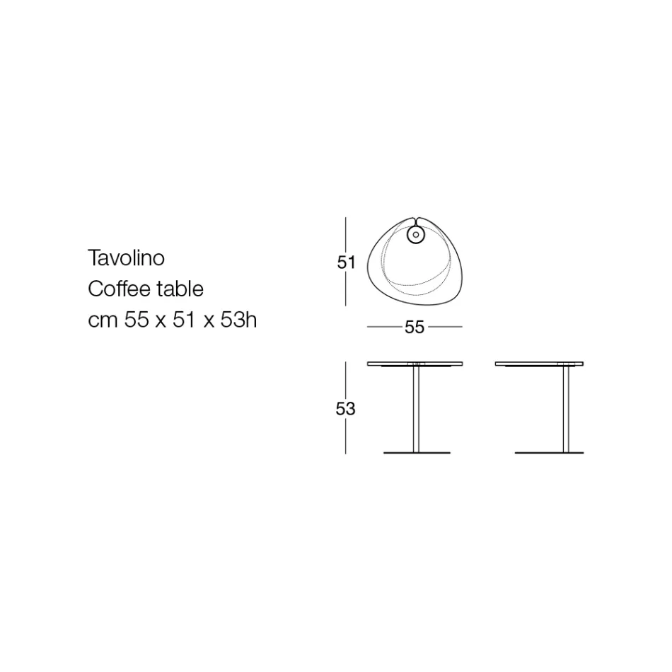 Stolik kawowy do salonu z metalu i marmuru Marquinia, luksusowy design - Yassine Viadurini