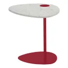 Stolik kawowy do salonu z metalu i marmuru Marquinia, luksusowy design - Yassine Viadurini