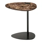 Stolik kawowy do salonu z metalu i marmuru Marquinia, luksusowy design - Yassine Viadurini