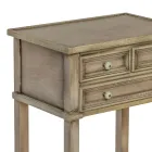 Stolik telefoniczny z 3 szufladami i półką Made in Italy - Culsu Viadurini