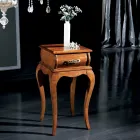 Stojak na telefon w stylu klasycznym z drewna Made in Italy - Hastings Viadurini