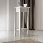 Kwadratowy stolik kawowy z kwadratową półką o różnych wysokościach Made in Italy - Apus Viadurini