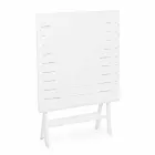 Kwadratowy składany stolik kawowy na zewnątrz z malowanego aluminium - Hunt Viadurini