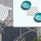 Kwadratowy składany stół zewnętrzny ze stali ocynkowanej Made in Italy - Selvaggia Viadurini