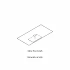 Prostokątny Stolik Kawowy do Salonu z Extra Clear lub Smoked Glass - Giovannino Viadurini