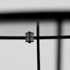 Okrągły stolik kawowy ze stalową podstawą i szklanym blatem Made in Italy - Alisea Viadurini