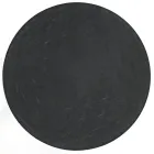 Okrągły stolik kawowy ze stalową podstawą i szklanym blatem Made in Italy - Alisea Viadurini