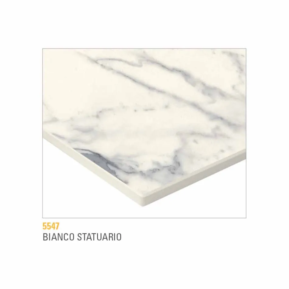 Okrągły stolik kawowy z blatem HPL Made in Italy - Mina Viadurini