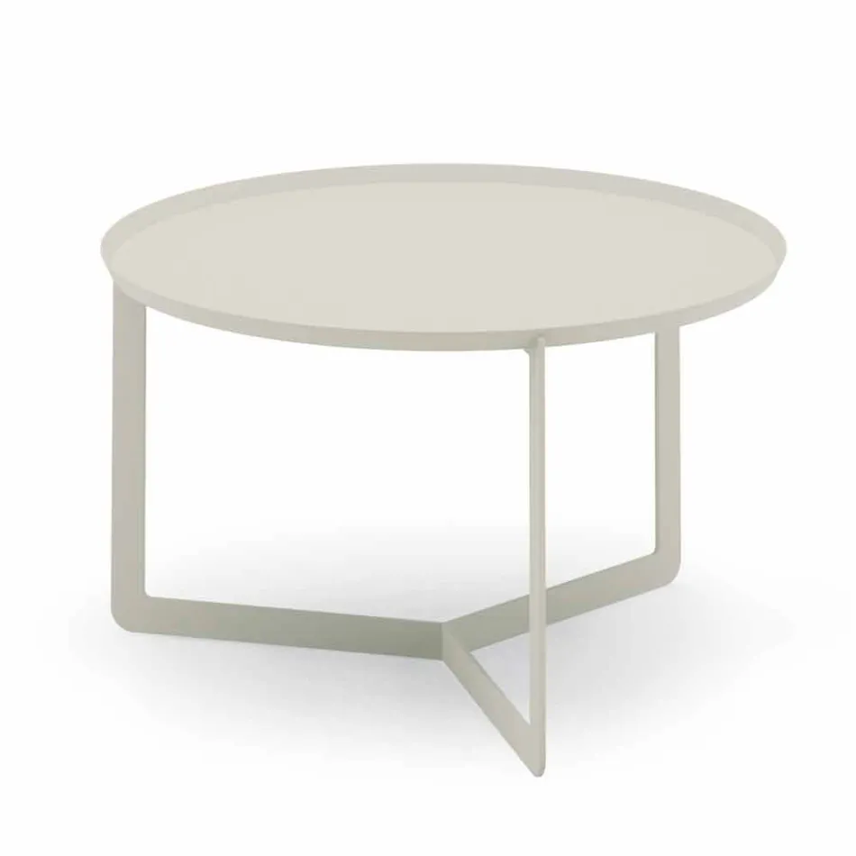 Okrągły stolik kawowy na zewnątrz z konopi lub błota - Stephane Viadurini