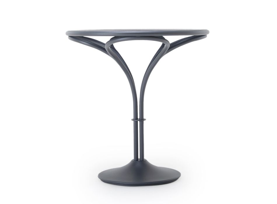 Okrągły stolik kawowy na zewnątrz z aluminium Made in Italy - Elrond Viadurini