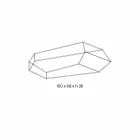 Stolik kawowy w kształcie ekstra światła lub wędzonego szkła Made in Italy - Neok Viadurini