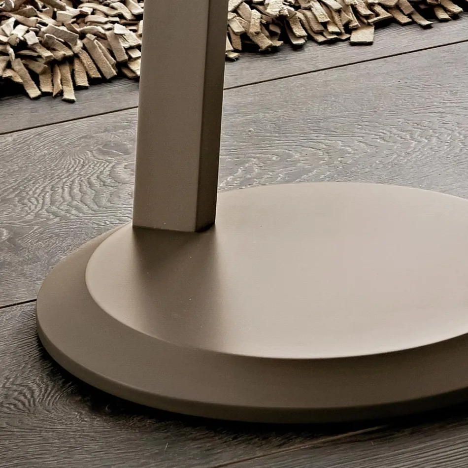 Lakierowany stolik kawowy MDF z ramą z litego drewna Made in Italy - Tobiko Viadurini