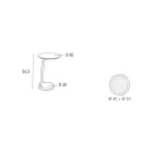 Lakierowany stolik kawowy MDF z ramą z litego drewna Made in Italy - Tobiko Viadurini