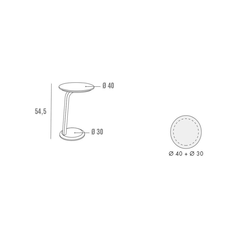 Lakierowany stolik kawowy MDF z ramą z litego drewna Made in Italy - Tobiko Viadurini
