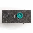 Metalowy stolik kawowy z marmurowym blatem, szlachetny wyprodukowany we Włoszech - żeń-szeń Viadurini