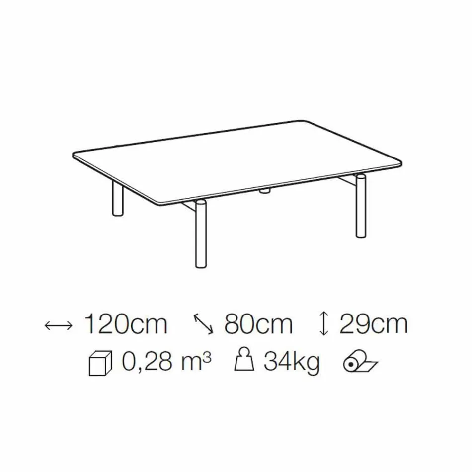 Metalowy stolik kawowy z marmurowym blatem, szlachetny wyprodukowany we Włoszech - żeń-szeń Viadurini