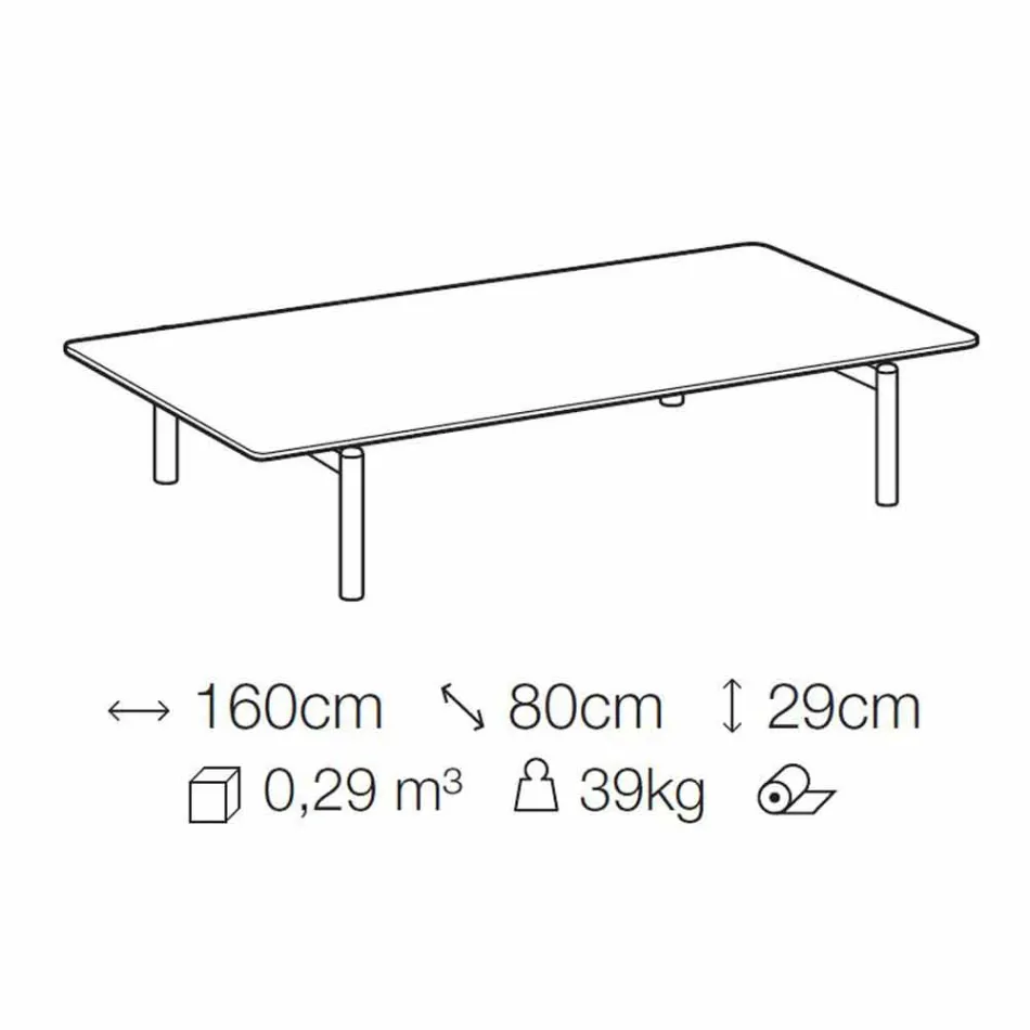 Metalowy stolik kawowy z marmurowym blatem, szlachetny wyprodukowany we Włoszech - żeń-szeń Viadurini