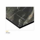 Stolik kawowy z malowanego metalu z blatem HPL Made in Italy - Numbo Viadurini