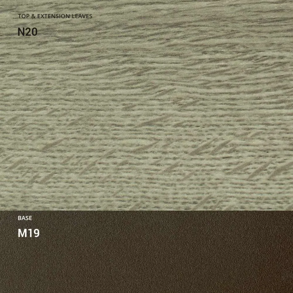 Transformowalny stolik kawowy z metalu i drewna Made in Italy - Veneris Viadurini