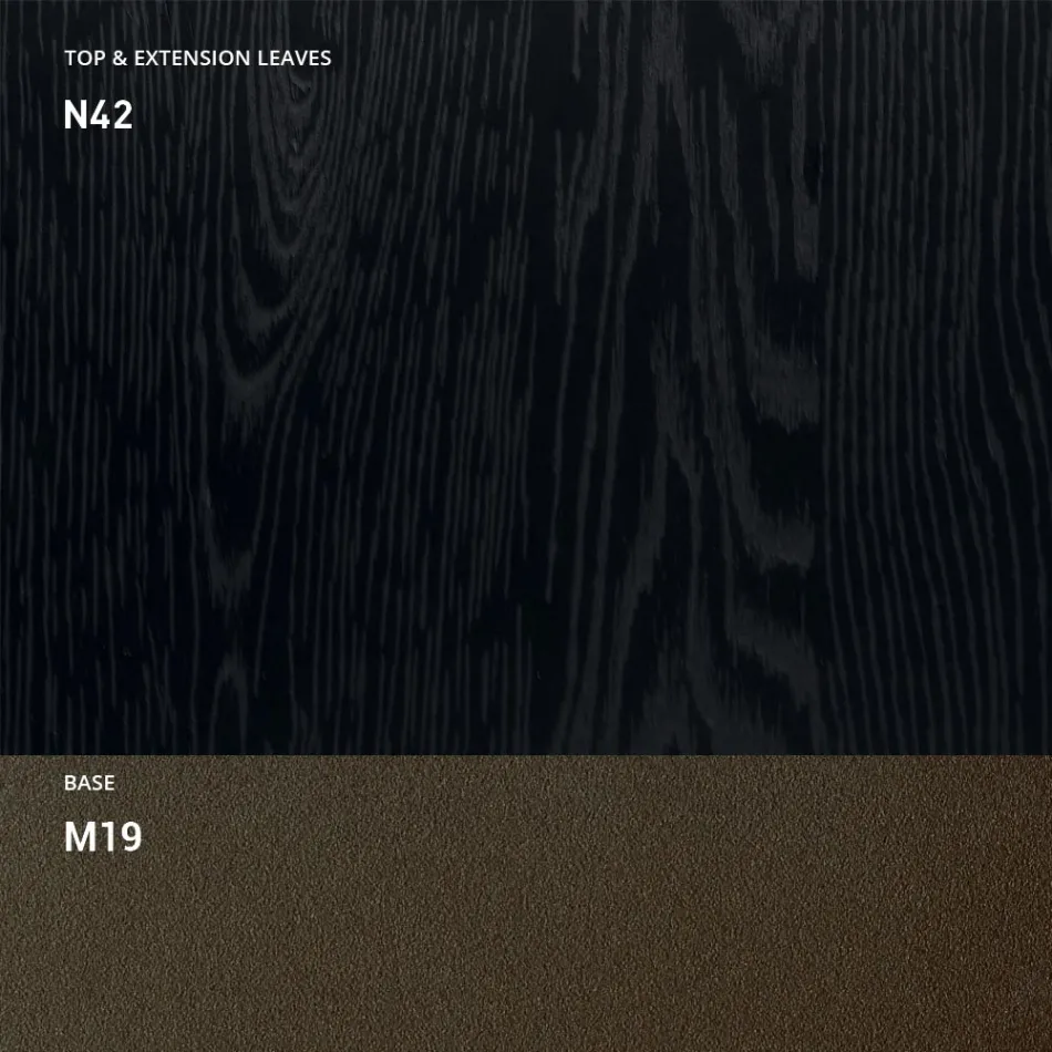 Transformowalny stolik kawowy z metalu i drewna Made in Italy - Veneris Viadurini