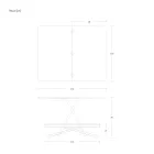 Transformowalny stolik kawowy z metalu i drewna Made in Italy - Veneris Viadurini