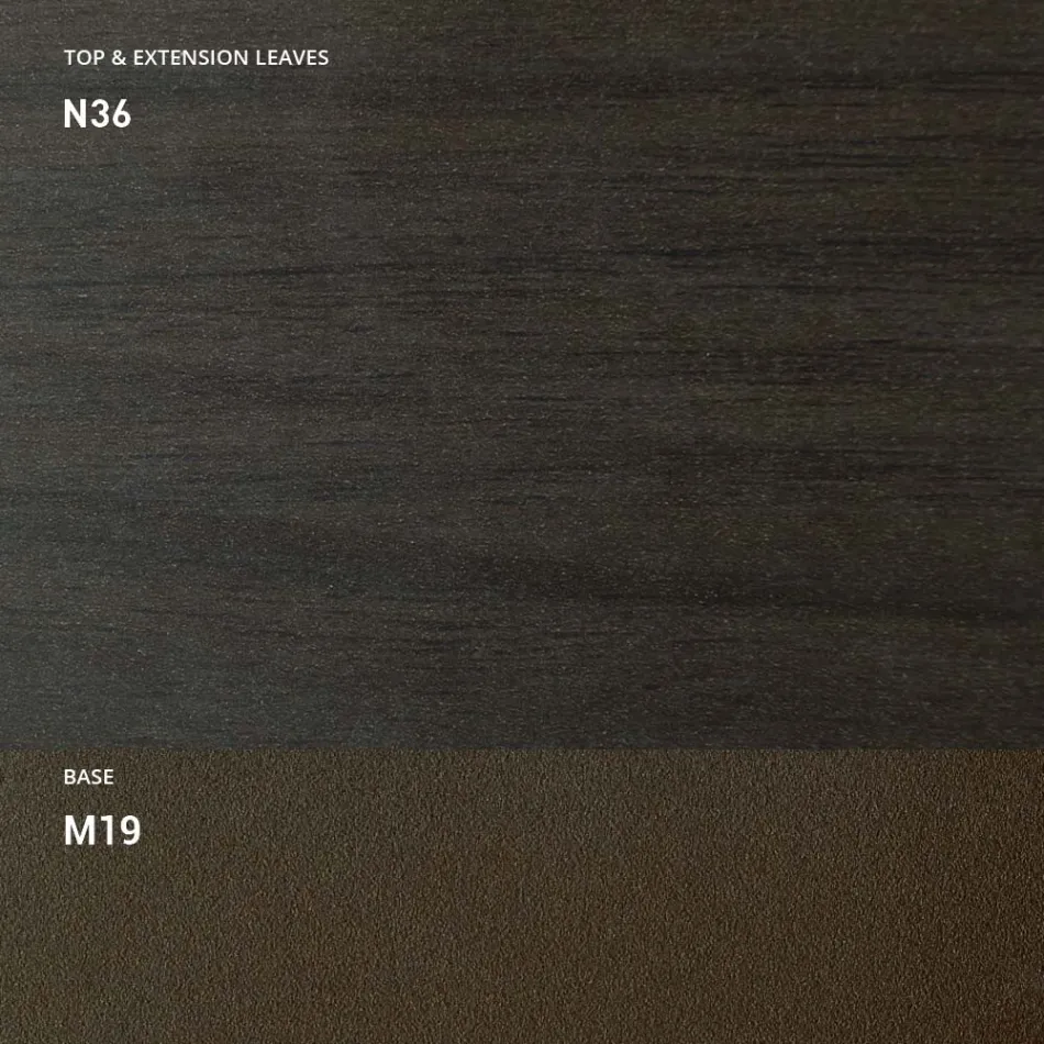 Transformowalny stolik kawowy z metalu i drewna Made in Italy - Veneris Viadurini