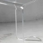 Stolik Stolik Kryształowy Przezroczysty Akryl Minimalny Włoski - Plarco Viadurini