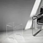 Stolik Stolik Kryształowy Przezroczysty Akryl Minimalny Włoski - Plarco Viadurini
