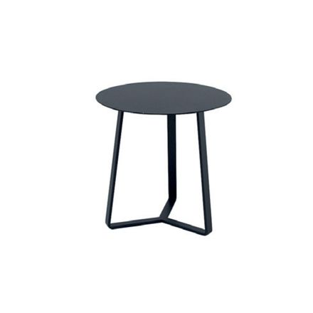 Okrągły stolik kawowy na zewnątrz z aluminium malowanego proszkowo epoksydem - Mitch Viadurini