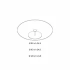 Okrągły stolik kawowy z bardzo przezroczystego szkła - Giovannino Viadurini