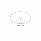 Okrągły stolik kawowy z bardzo przezroczystego szkła - Giovannino Viadurini