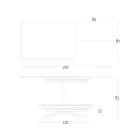 Transformowalny stolik kawowy z regulowaną wysokością do 82 cm Made in Italy - Wheel Viadurini