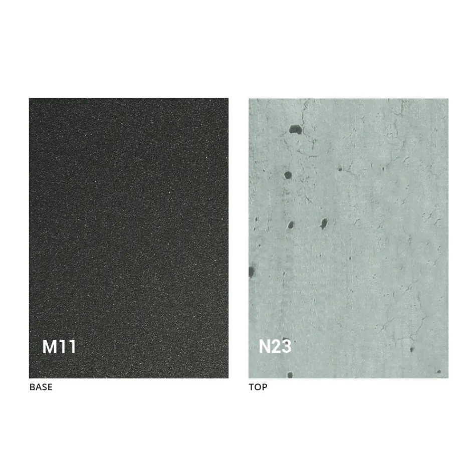 Transformowalny stolik kawowy z drewnianym blatem i metalową podstawą Made in Italy - Peach Viadurini