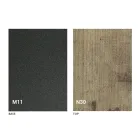 Transformowalny stolik kawowy z drewnianym blatem i metalową podstawą Made in Italy - Peach Viadurini