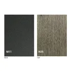 Transformowalny stolik kawowy z drewnianym blatem i metalową podstawą Made in Italy - Peach Viadurini