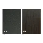 Transformowalny stolik kawowy z drewnianym blatem i metalową podstawą Made in Italy - Peach Viadurini