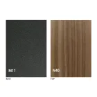 Transformowalny stolik kawowy z drewnianym blatem i metalową podstawą Made in Italy - Peach Viadurini