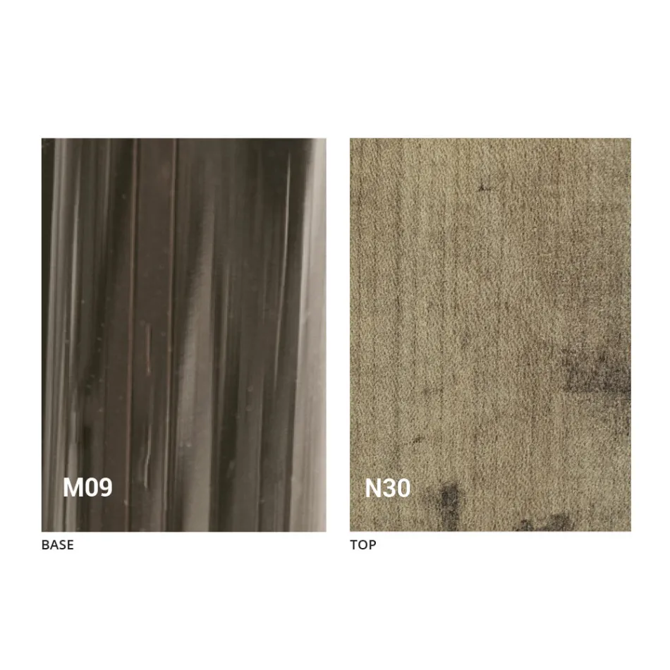 Stolik kawowy Transforming w drewnie i czarnym metalu Made in Italy - Niverio Viadurini