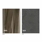 Rozkładany stolik kawowy z drewna i czarnego metalu Made in Italy - Niverio Viadurini