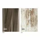 Rozkładany stolik kawowy z drewna i czarnego metalu Made in Italy - Niverio Viadurini