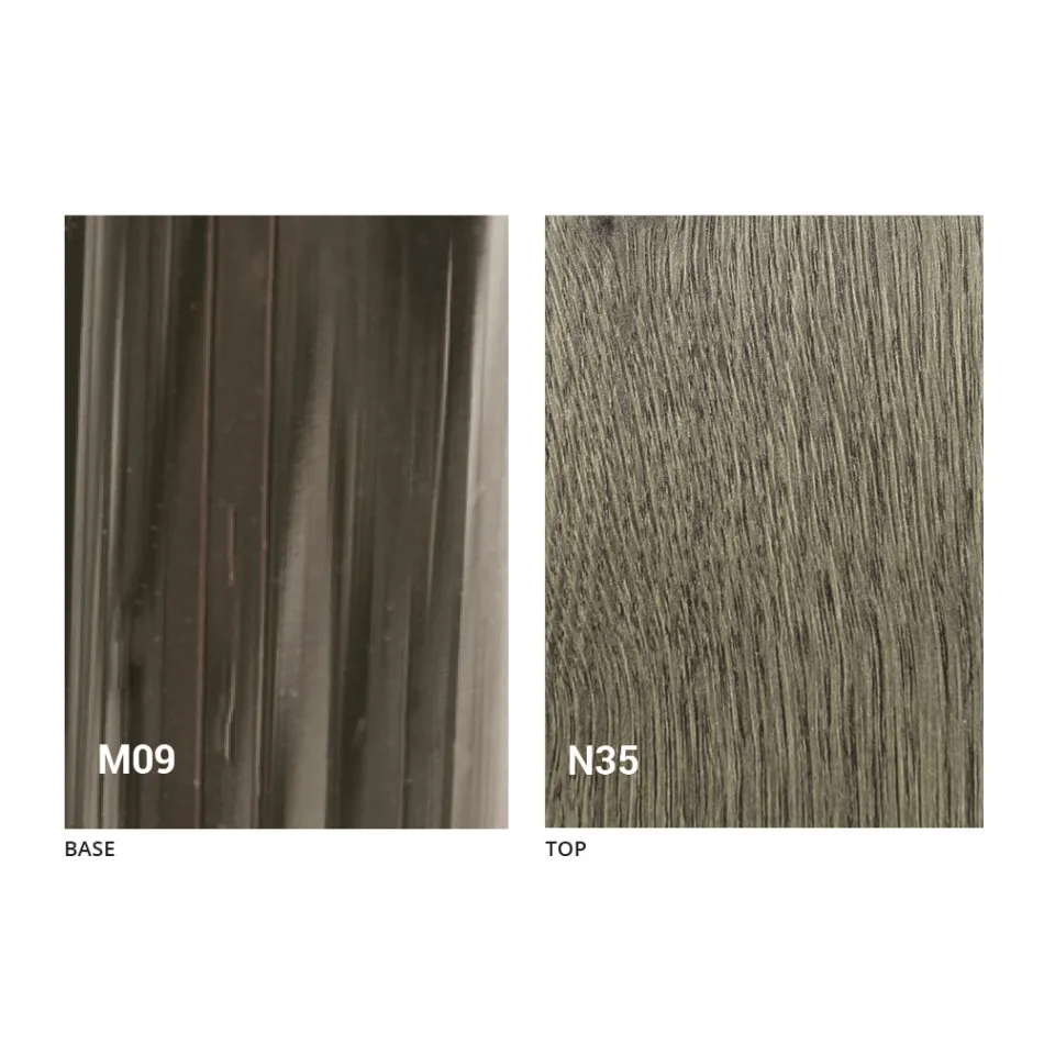 Stolik kawowy Transforming w drewnie i czarnym metalu Made in Italy - Niverio Viadurini