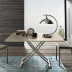 Transformowalny stolik kawowy z metalu i ceramiki Made in Italy - Saturn Viadurini