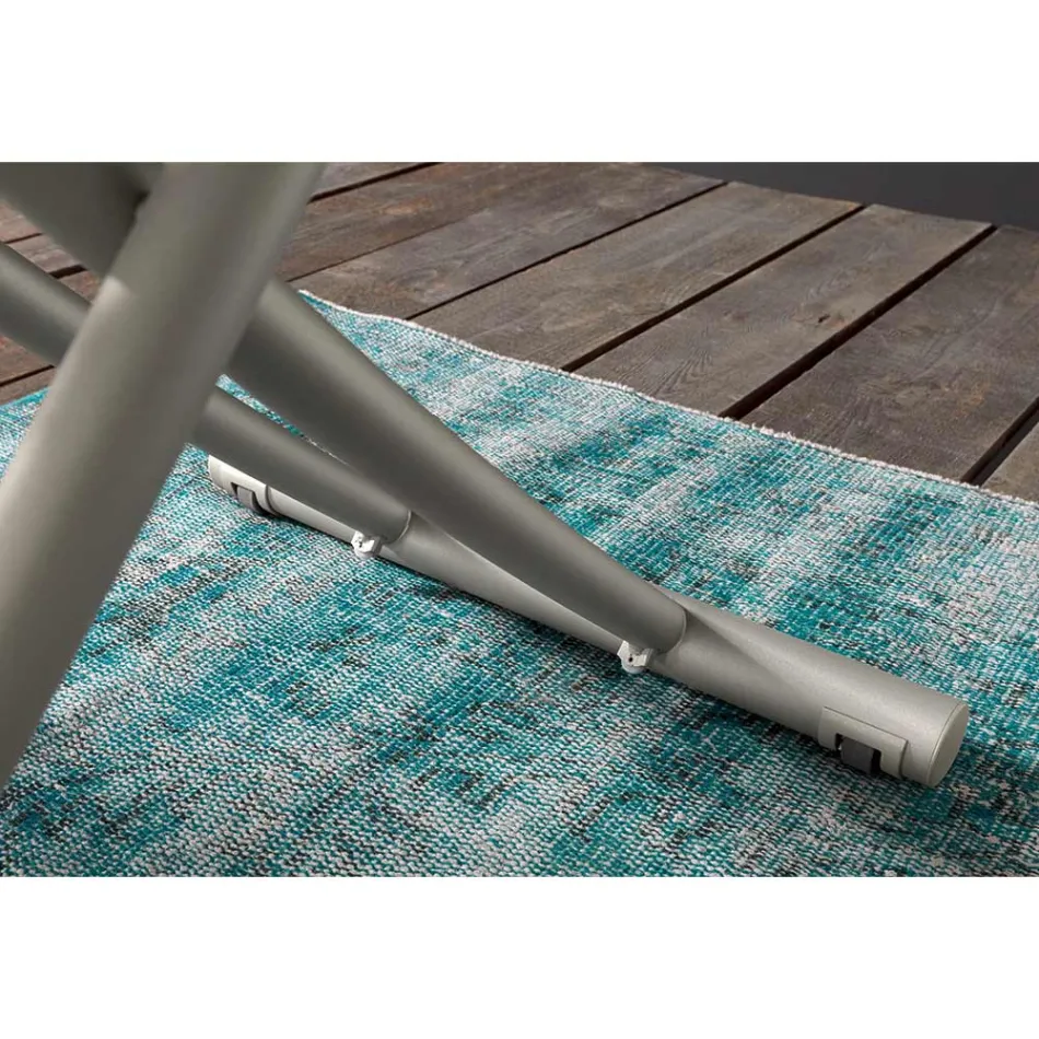 Transformowalny stolik kawowy z metalu i ceramiki Made in Italy - Saturn Viadurini