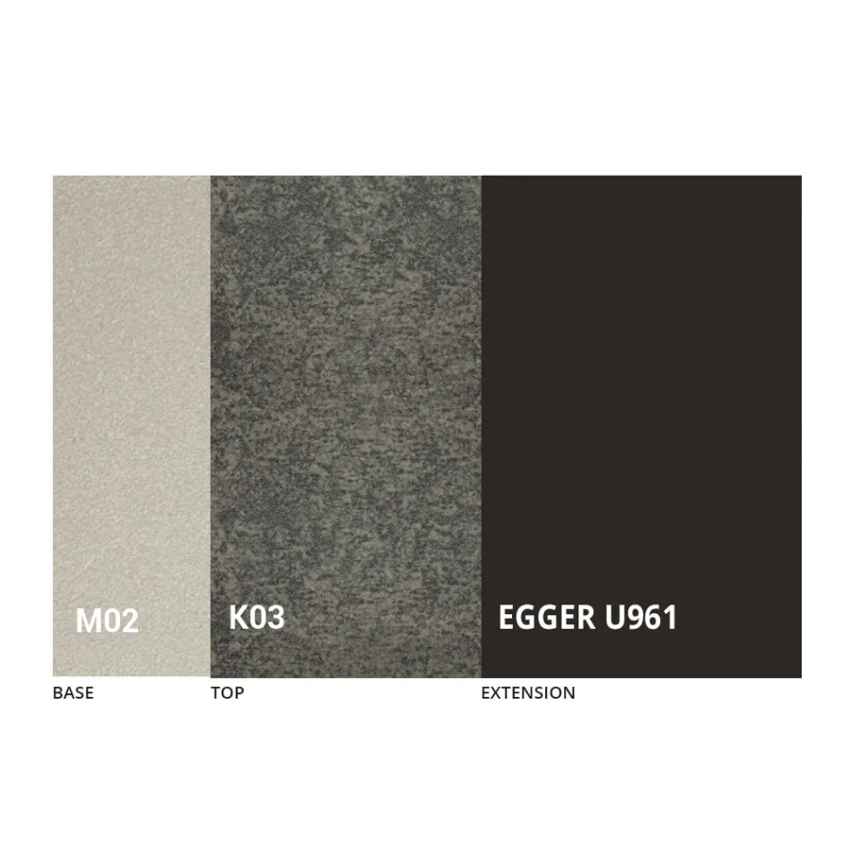 Transformowalny stolik kawowy z metalu i ceramiki Made in Italy - Saturn Viadurini