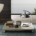 Transformowalny stolik kawowy z metalu i ceramiki Made in Italy - Saturn