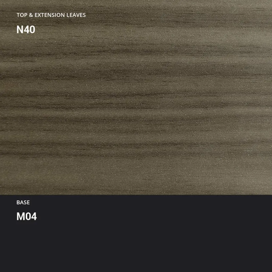 Transformowalny stolik kawowy z metalu i drewna Made in Italy - Polaris Viadurini