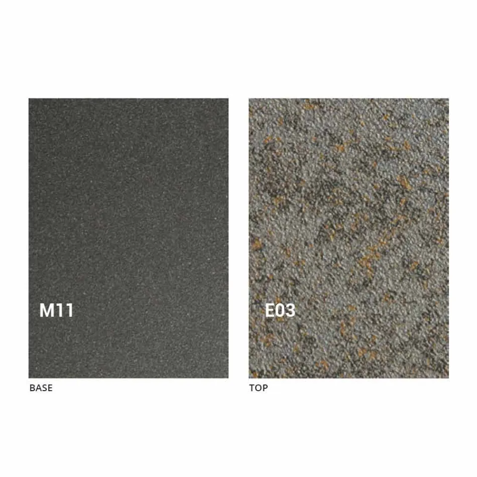 Nowoczesny rozkładany stolik kawowy z blatem z efektem Malta Made in Italy - Patroclus Viadurini