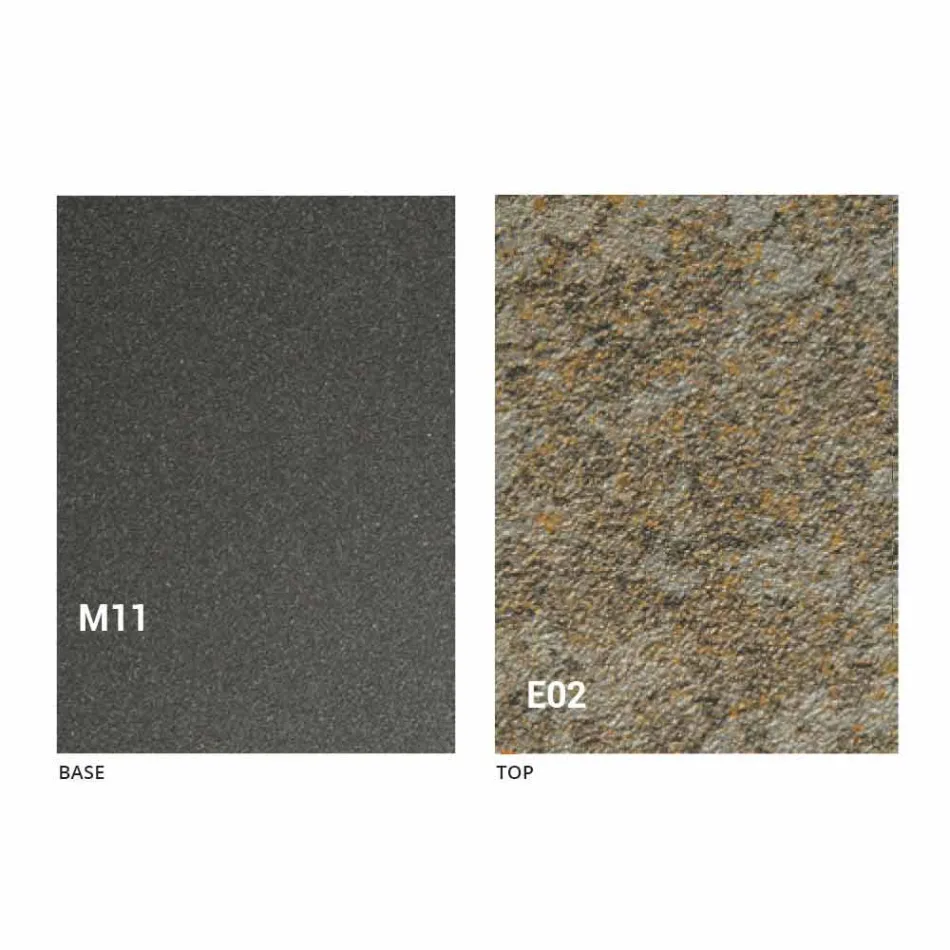 Nowoczesny rozkładany stolik kawowy z blatem z efektem Malta Made in Italy - Patroclus Viadurini