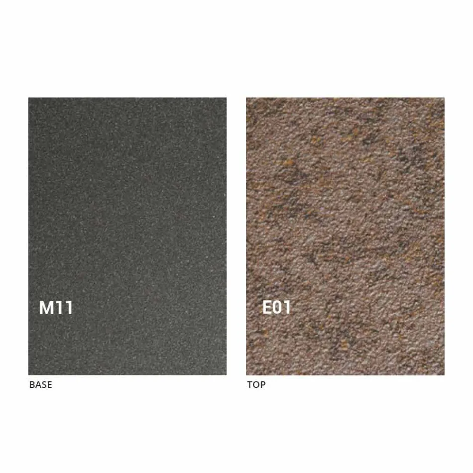 Nowoczesny rozkładany stolik kawowy z blatem z efektem Malta Made in Italy - Patroclus Viadurini