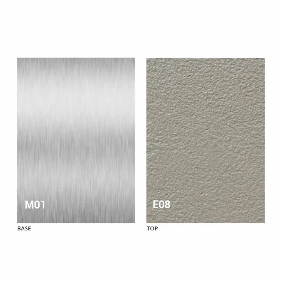 Nowoczesny, rozkładany stolik kawowy z blatem z efektem zaprawy Made in Italy - Salomon Viadurini